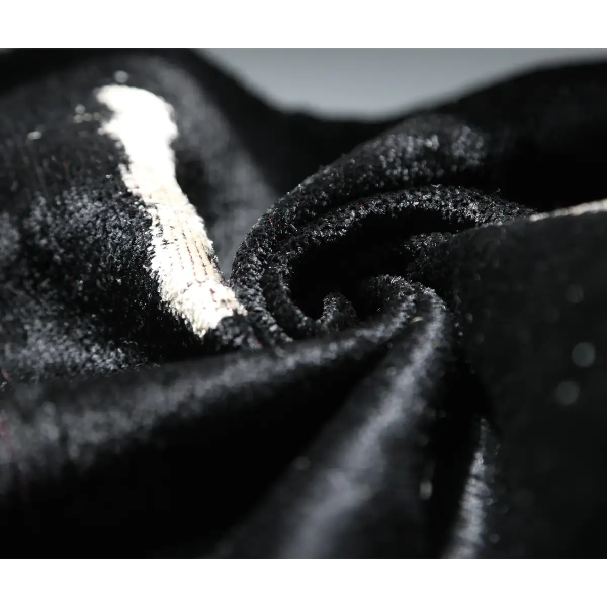 Handmade Black Silk Velvet Pillow 20x20 – Minimalist Modern Designer Cushion - Canvello
