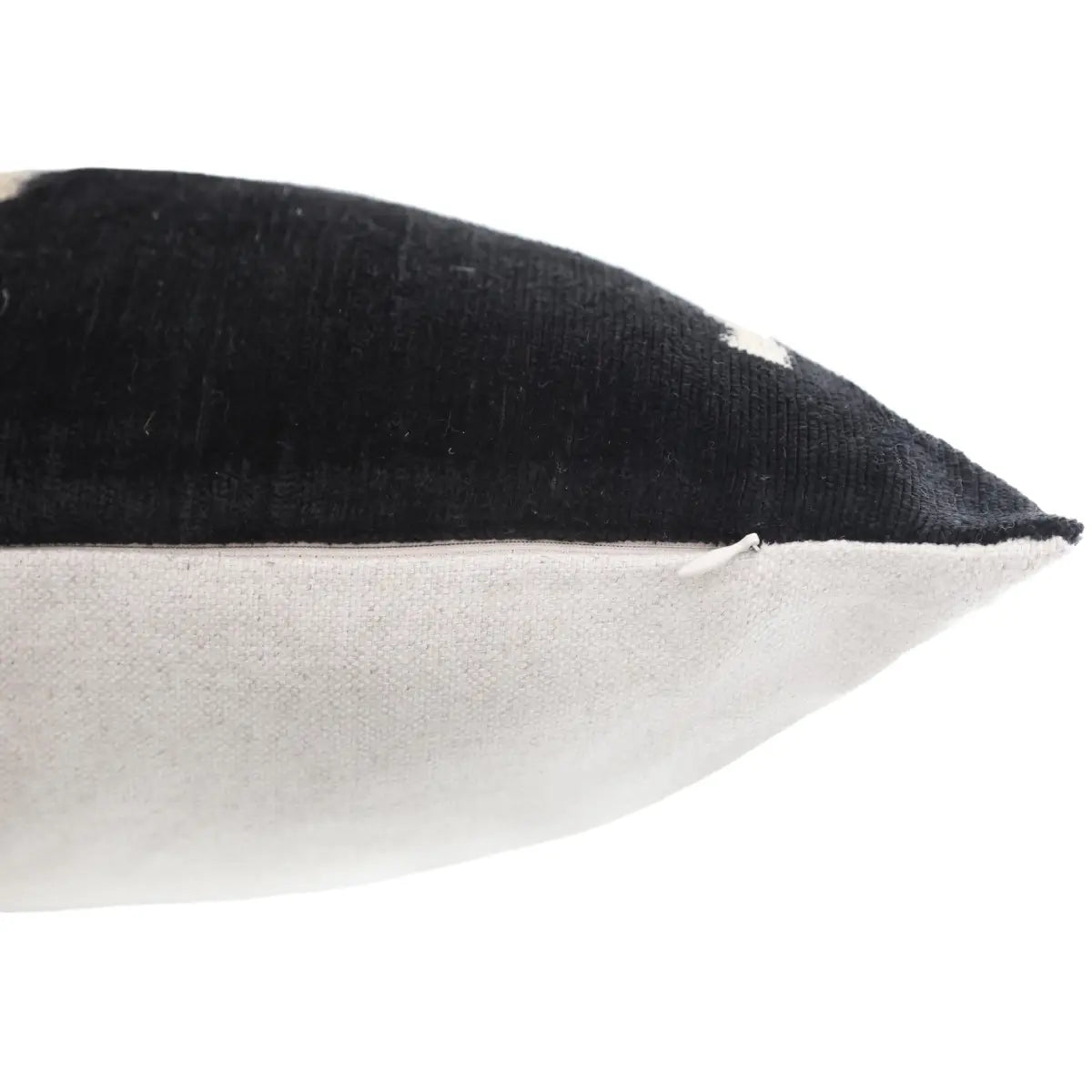 Handmade Black Silk Velvet Pillow 20x20 – Minimalist Modern Designer Cushion - Canvello