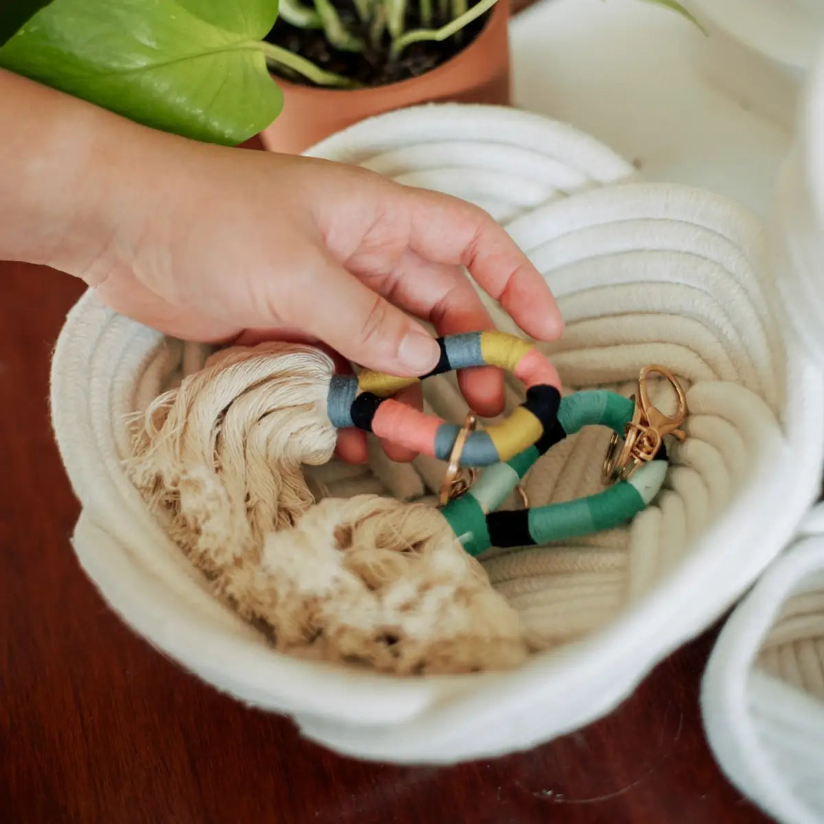 Handmade Rope Bowl - White - Starfish Project