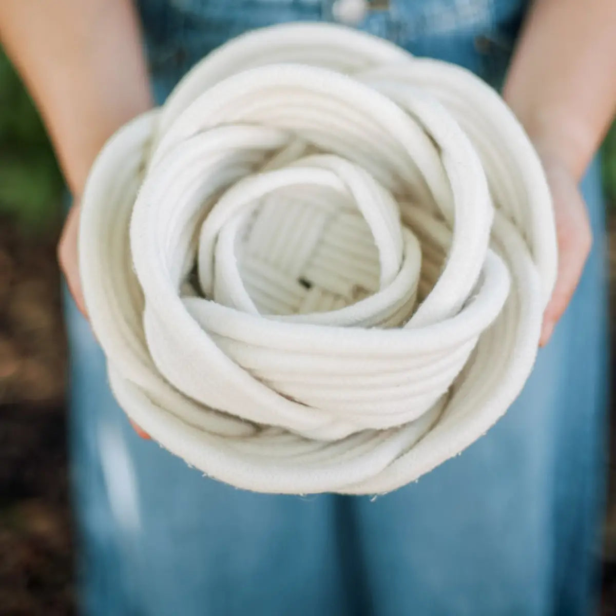 Handmade Rope Bowl - White - Starfish Project