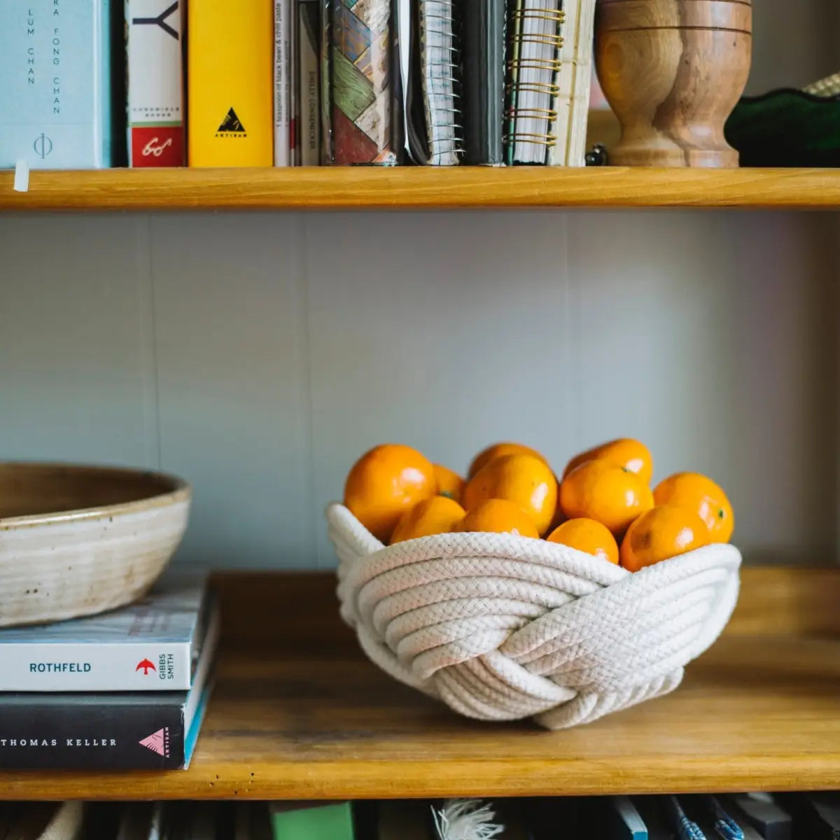 Handmade Rope Bowl - White - Starfish Project