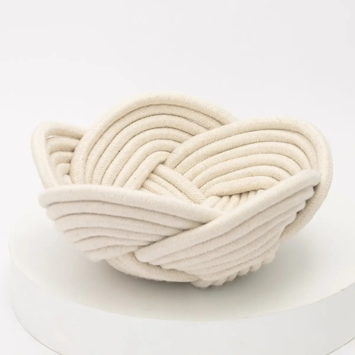 Handmade Rope Bowl - White - Starfish Project