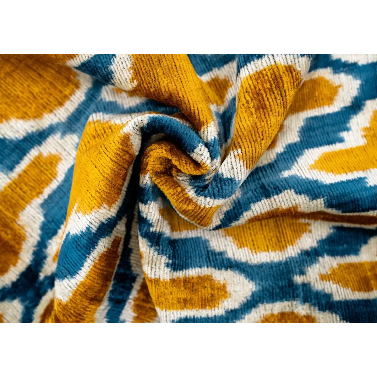 Handmade Throw Pillow Cover & Feather Insert | Orange Blue Pillow | Soft Throw Pillow| Luxury Decorative for Couch | 16