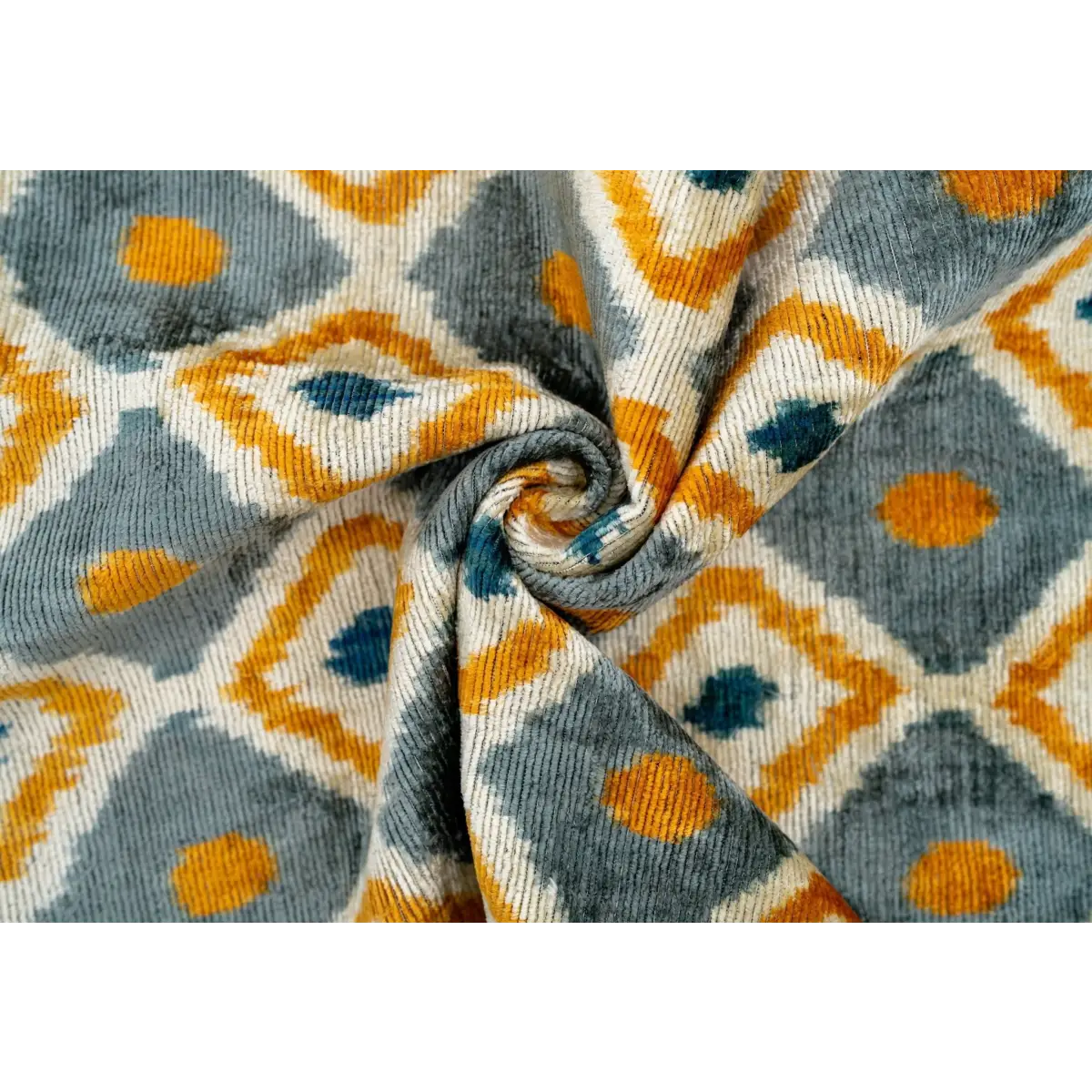 Handmade Throw Pillow Cover & Feather Insert | Orange Gray Pillow | Soft Throw Pillow| Luxury Decorative for Couch | 16