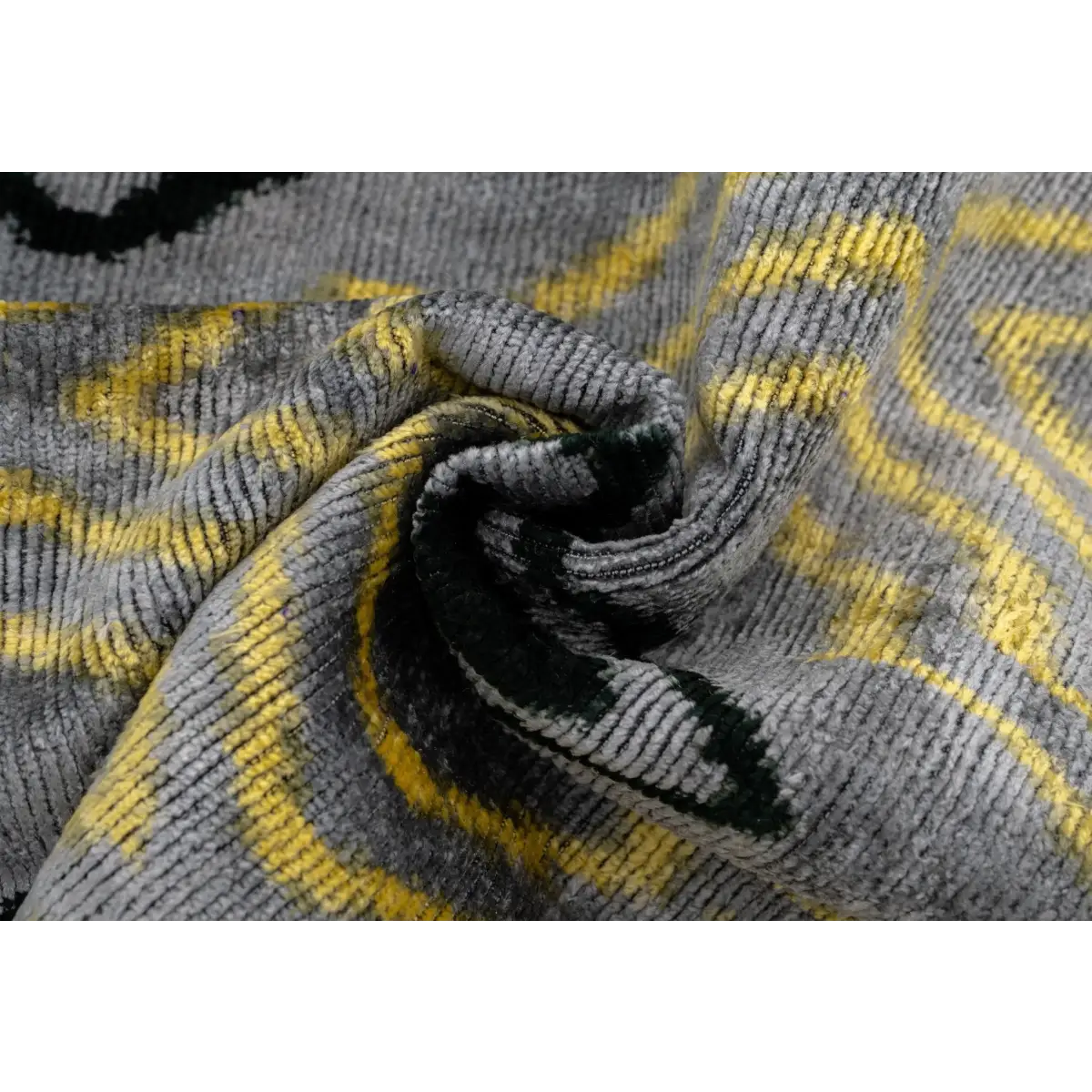 Handmade Throw Pillow Cover & Feather Insert | Yellow Gray Pillow | Soft Throw Pillow| Luxury Decorative for Couch | 16
