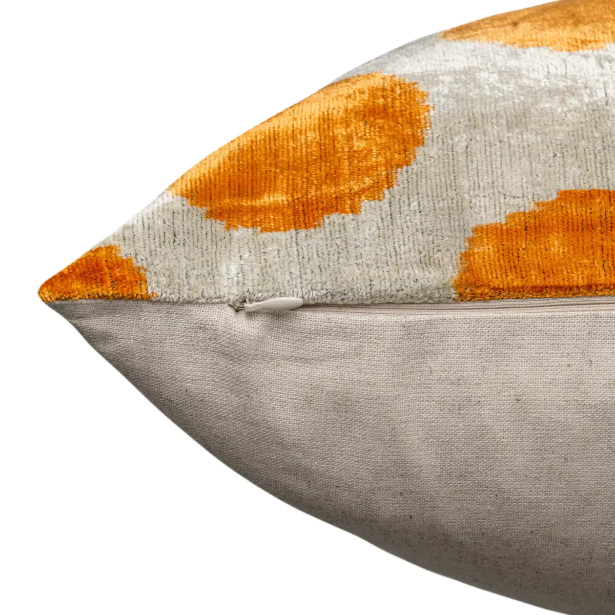 Luxury Silk Velvet Pillow – Gold Mustard Polka Dot Lumbar 16x24’’ - Canvello