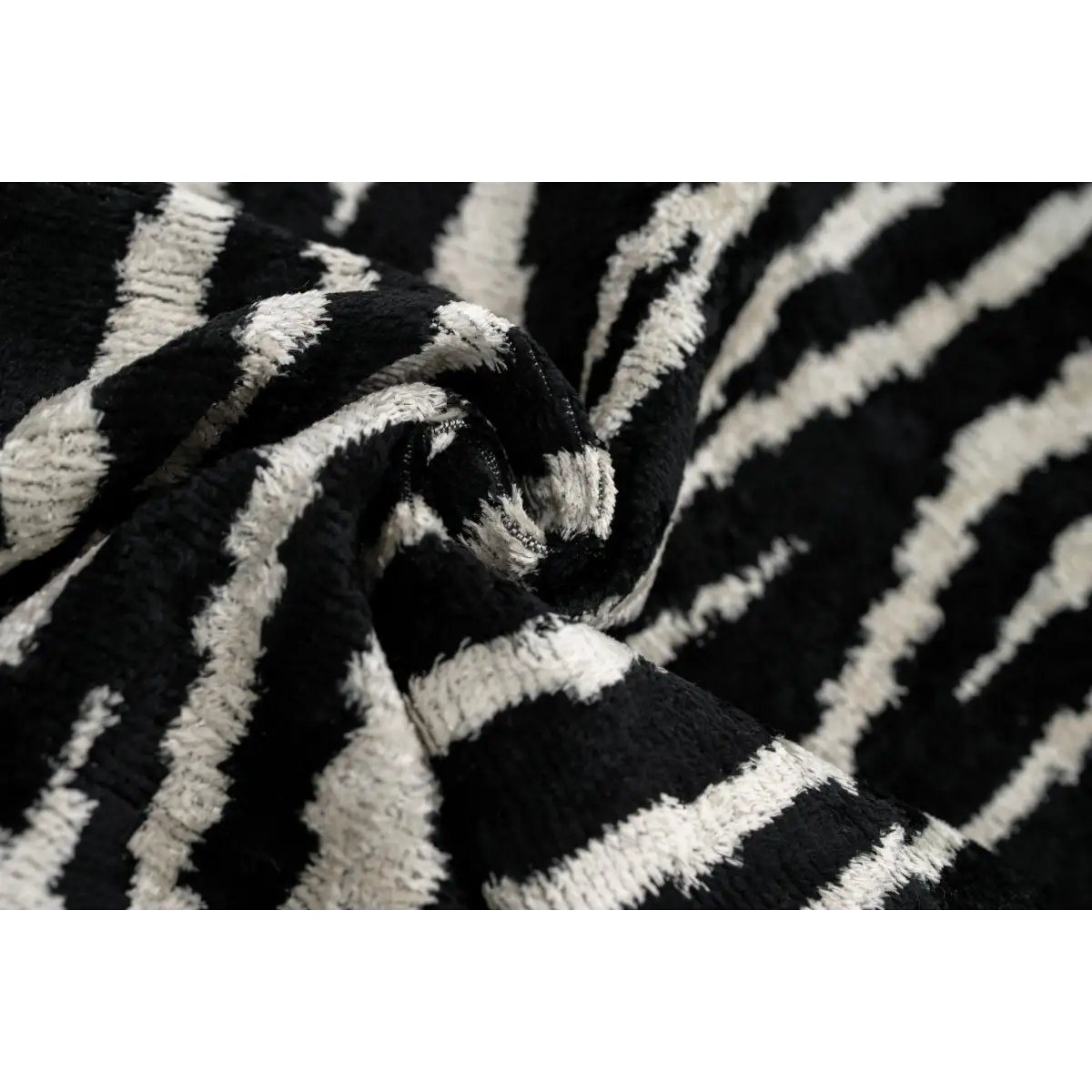 Handmade Velvet Throw Pillow with Black and White Zebra Print Design - High-Quality 20x20 Inch Decorative Accent
