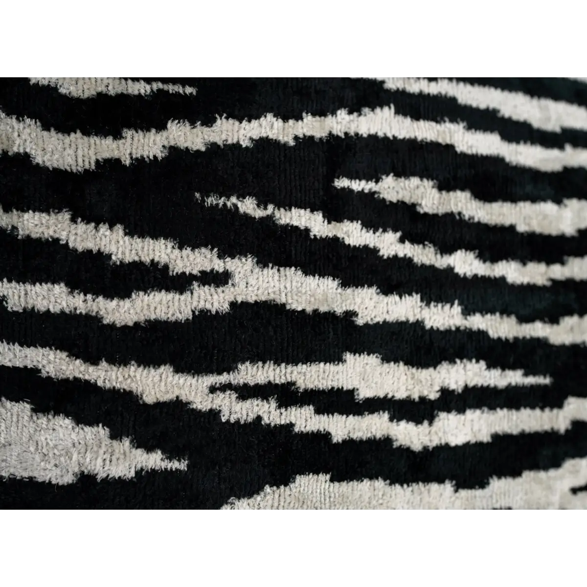 Handmade Velvet Throw Pillow with Black and White Zebra Print Design - High-Quality 20x20 Inch Decorative Accent