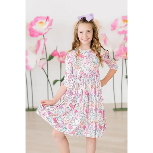 Pocket Twirl Dress - Hangin with my Peeps for Easter - Mila & Rose ®