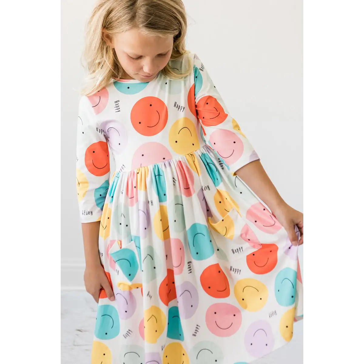Pocket Twirl Dress - Happy Days Smiles - Mila & Rose ®