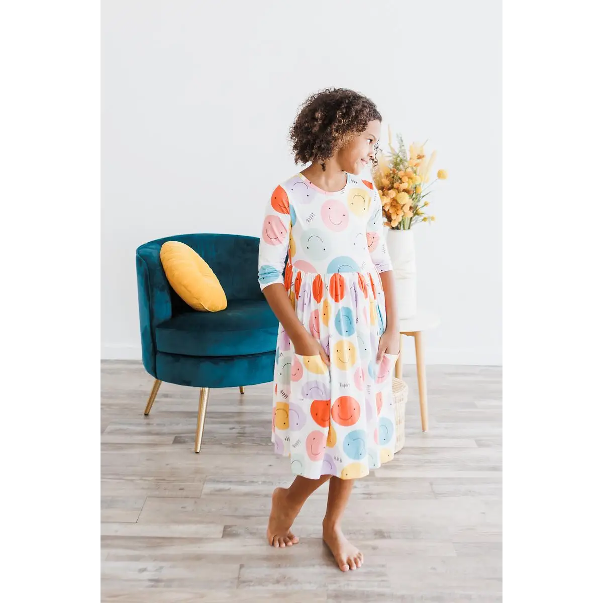 Pocket Twirl Dress - Happy Days Smiles - Mila & Rose ®