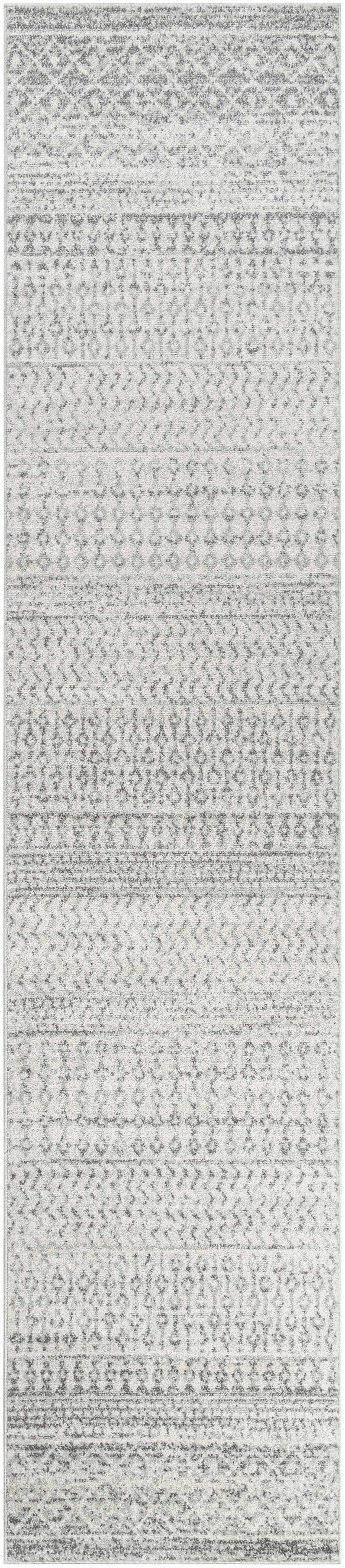 Constantin Gray Area Rug - 2’7’’ x 12’ Runner - Boutique Rugs