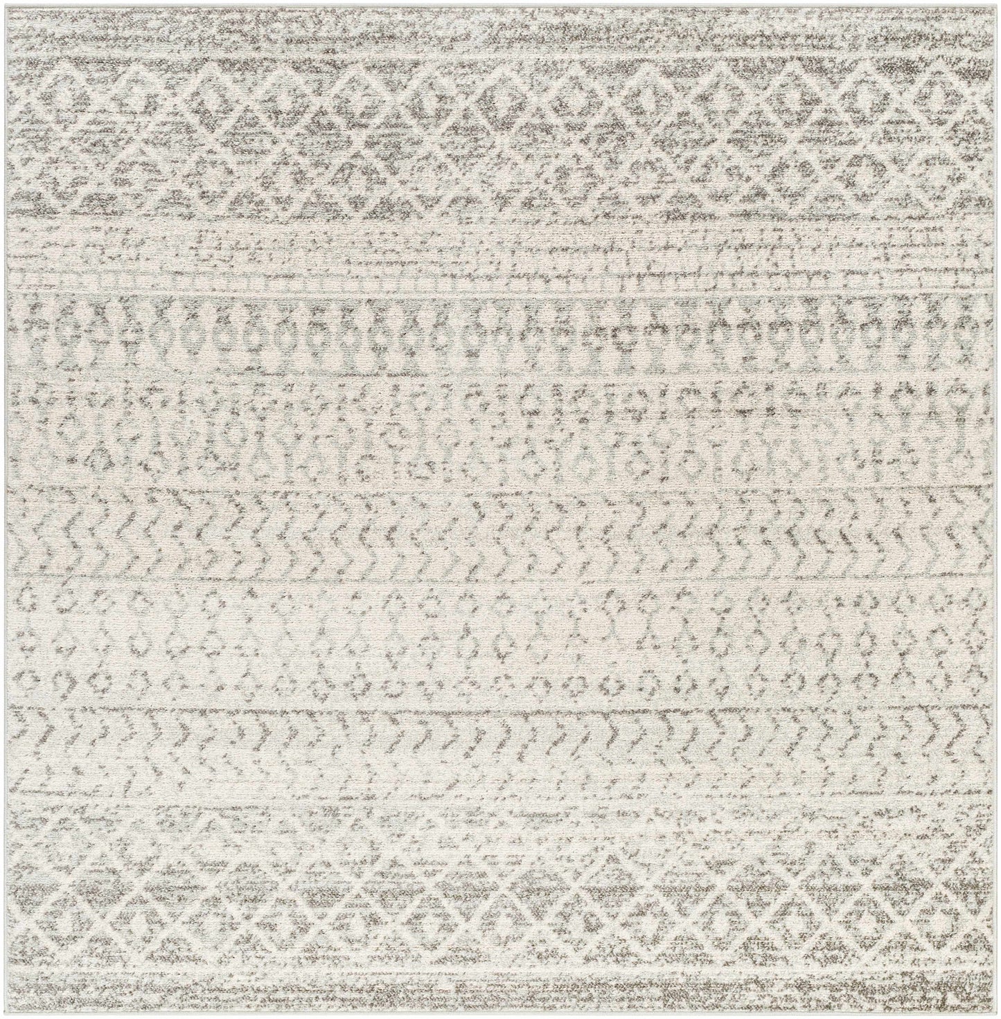 Constantin Gray Area Rug - 6’ Square - Boutique Rugs