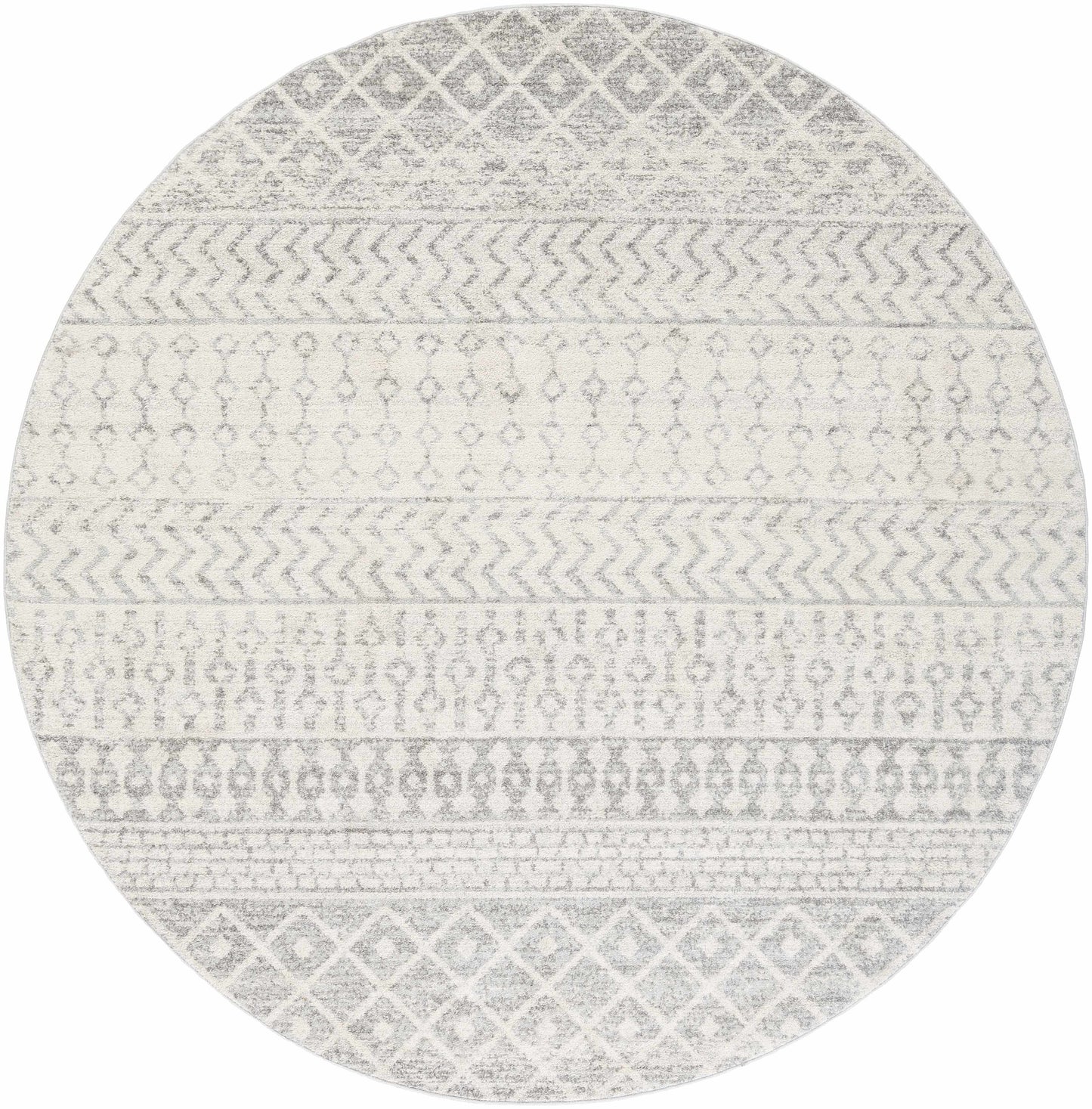 Constantin Gray Area Rug - 7’10’’ Round - Boutique Rugs