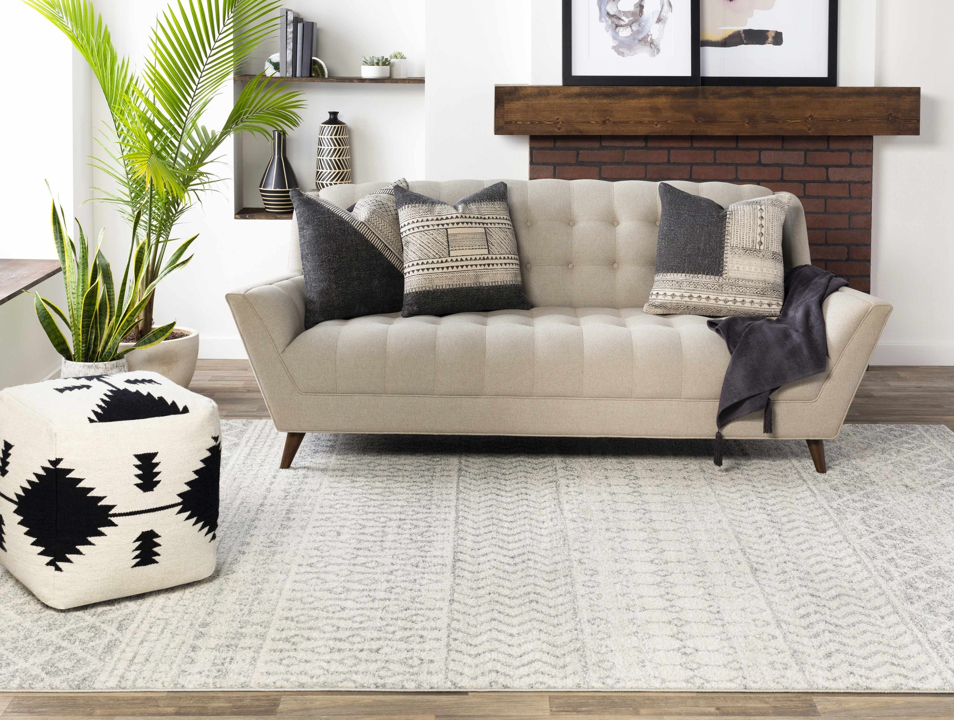 Constantin Gray Area Rug - Boutique Rugs