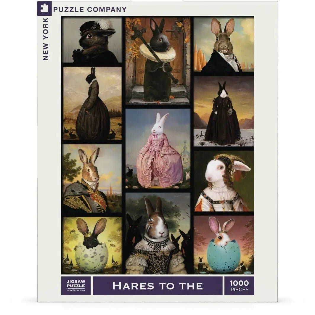 Jigsaw Puzzle - Hares to the Throne - 1000 Piece - New York Puzzle Company