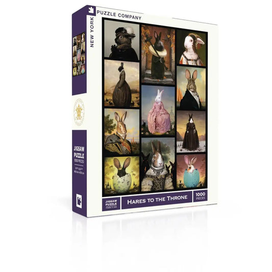 Jigsaw Puzzle - Hares to the Throne - 1000 Piece - New York Puzzle Company