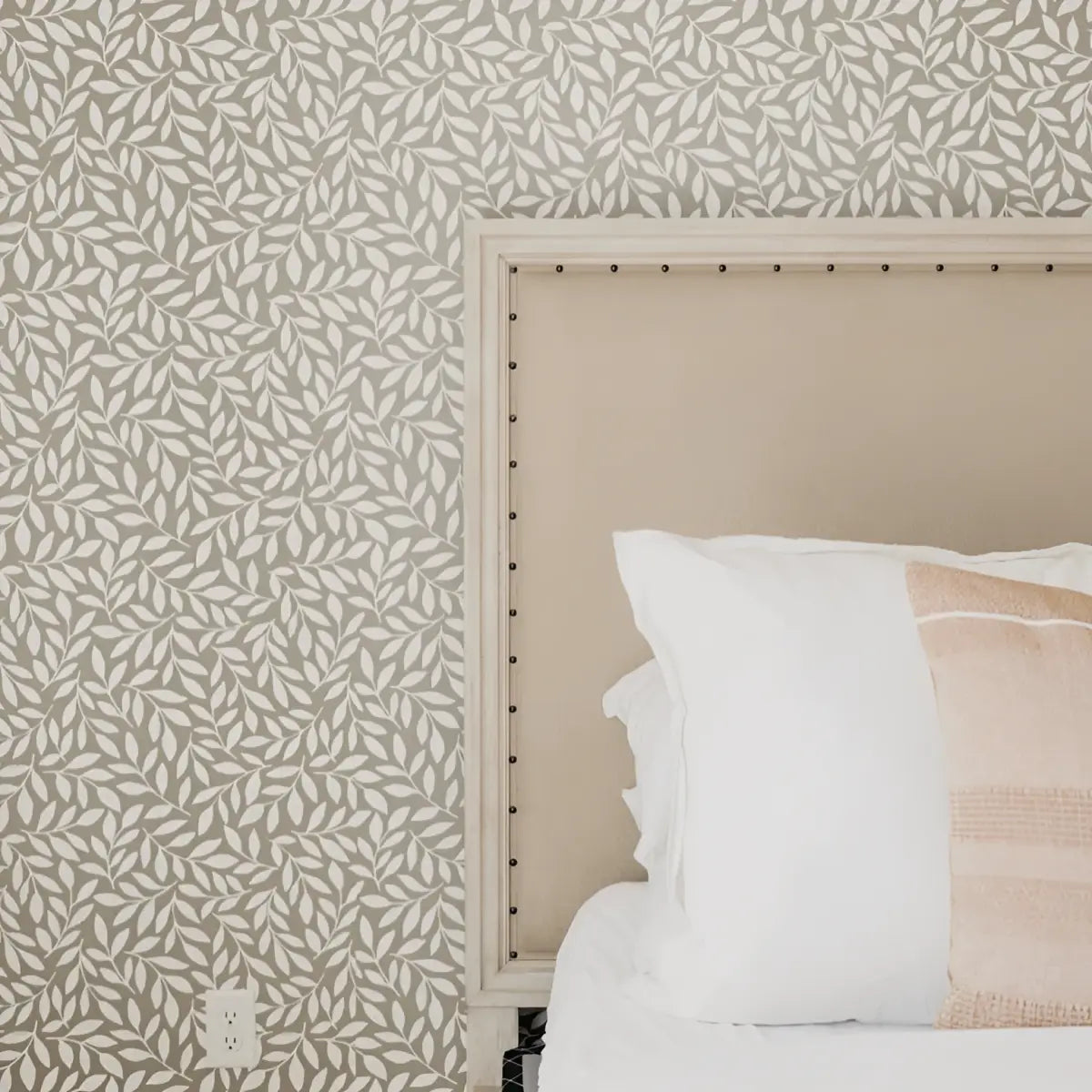 Harlow Wallpaper - Leaf Pattern - by Gooseberry Moon - Loomwell Home Goods
