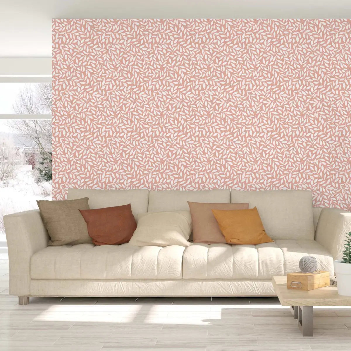 Harlow Wallpaper - Leaf Pattern - by Gooseberry Moon - Loomwell Home Goods