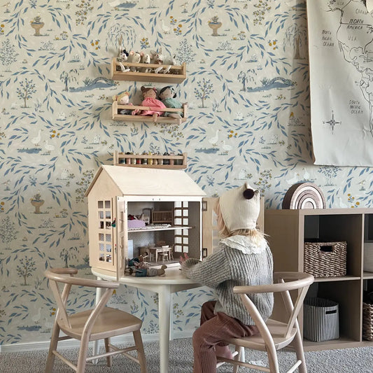 Harmony Wallpaper - Garden Paths - by Melissa Johnson - Loomwell Home Goods