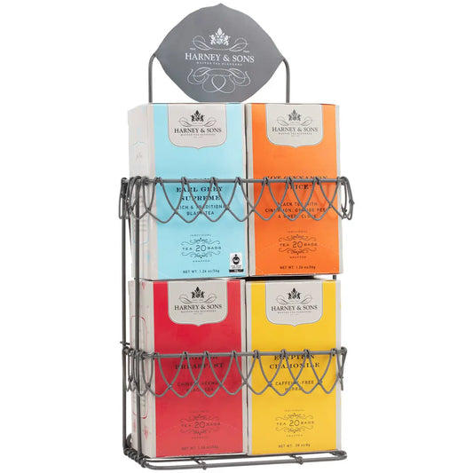 Harney & Sons Display Rack - Decorative Wire for 4 Premium Teabag Boxes - Display Rack - Decorative Wire - Harney &