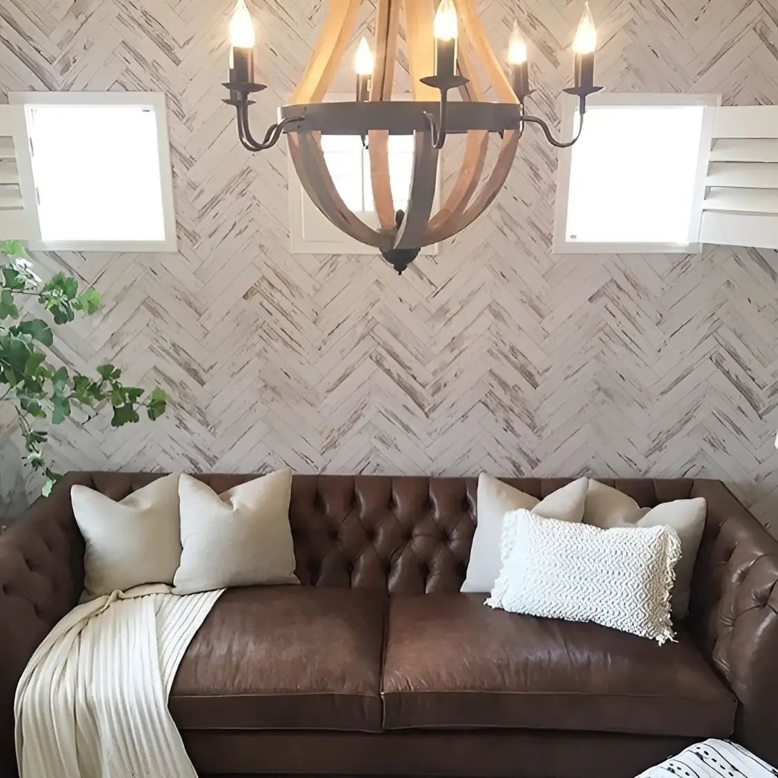 Harper Wallpaper - French Chevrons - Loomwell Home Goods