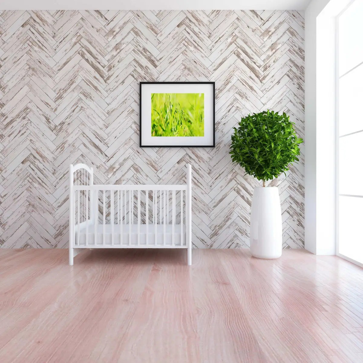 Harper Wallpaper - French Chevrons - Loomwell Home Goods