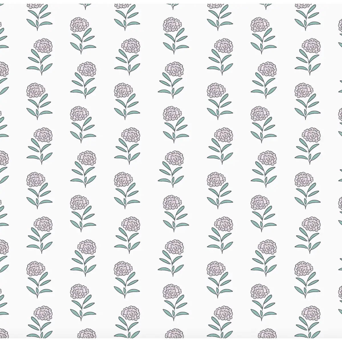 Harriet Wallpaper - Simple Hydrangea - by Samantha Dara - Sample 1 foot by 1 foot / Light Pink - Loomwell Home Goods