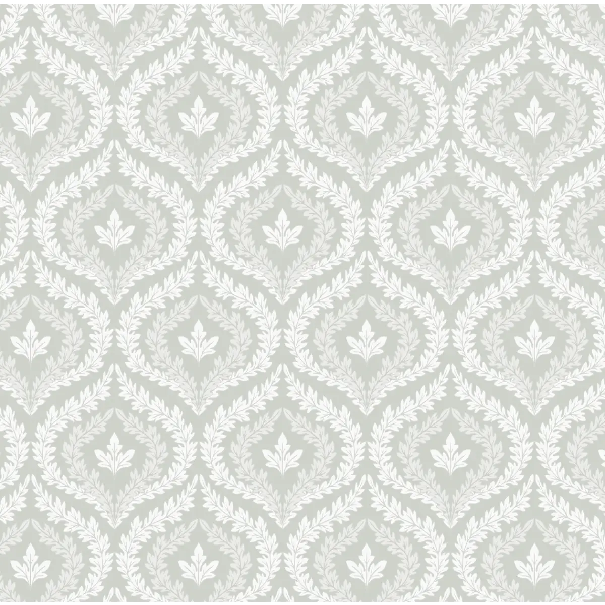 Harrison Wallpaper - Classic Geometric - by Lisee Ree - Sample 1 foot by 1 foot / Ice - Loomwell Home Goods