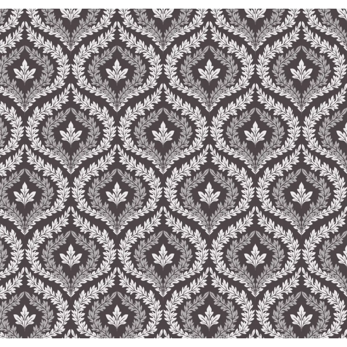 Harrison Wallpaper - Classic Geometric - by Lisee Ree - Sample 1 foot by 1 foot / Plum - Loomwell Home Goods