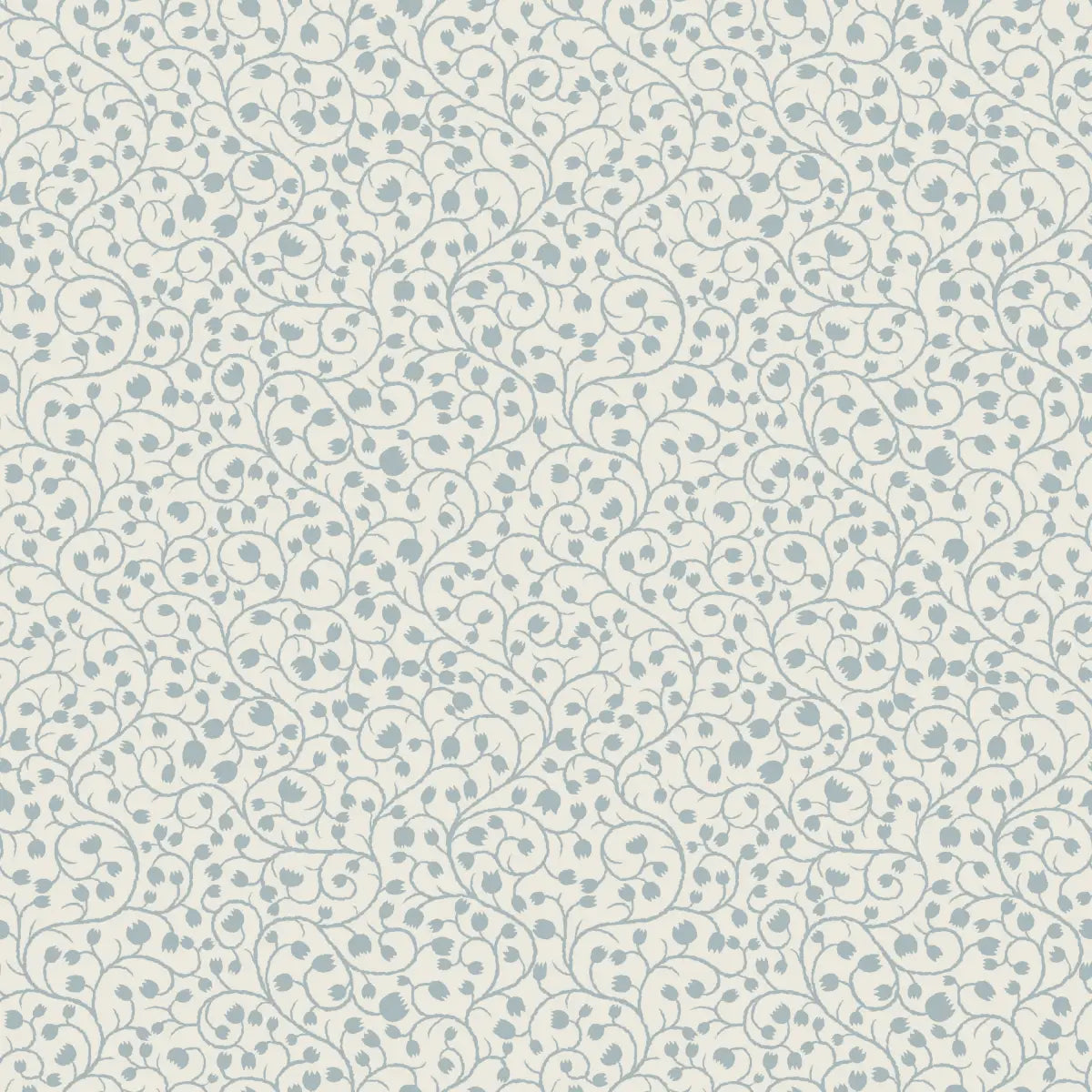 Hartford Wallpaper - Sweet Vines - by RNM Arts - Sample 1 foot by 1 foot / Blue - Loomwell Home Goods