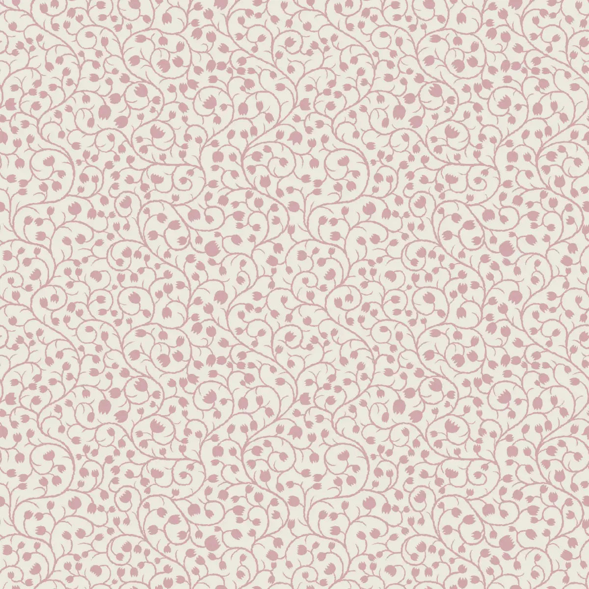 Hartford Wallpaper - Sweet Vines - by RNM Arts - Sample 1 foot by 1 foot / Pink - Loomwell Home Goods