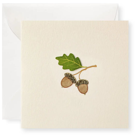 Fall Gift Enclosure Card - Harvest Acorns for Thanksgiving - Karen Adams Designs