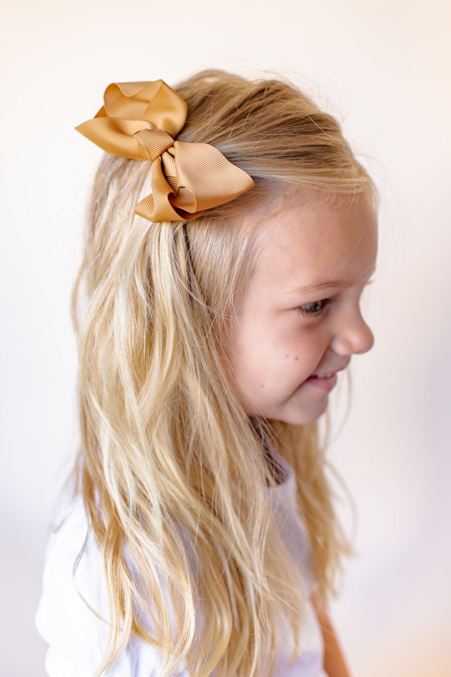 Solid Hair Bows - Harvest Gold / 4’’ - ARB Blanks