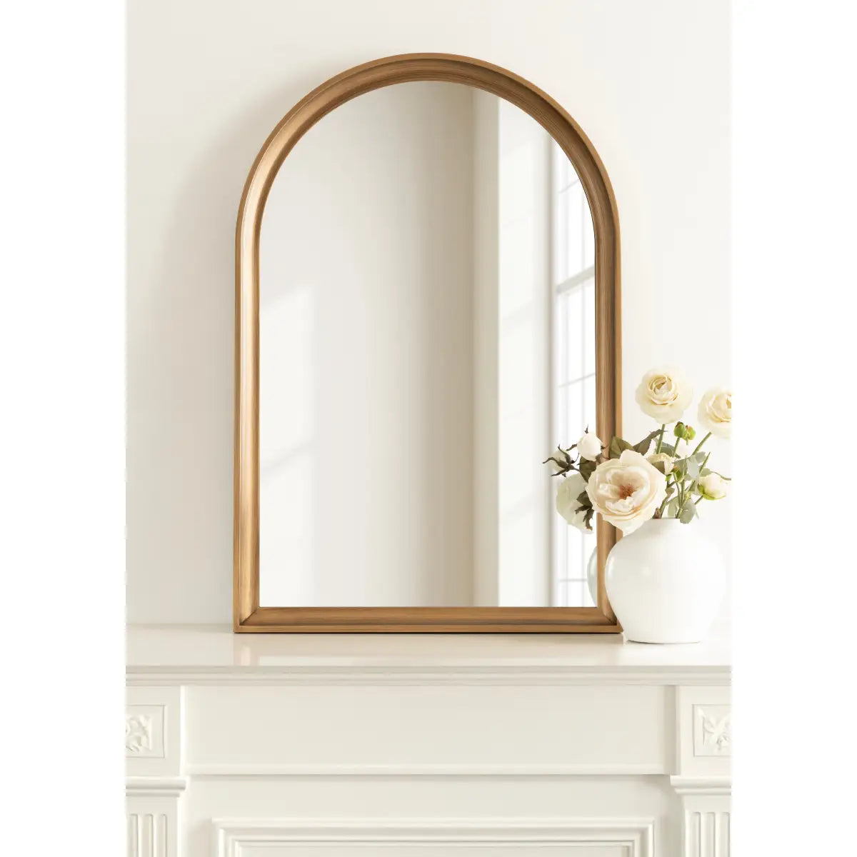 Hatherleigh Arch Wood Wall Mirror - kateandlaurel