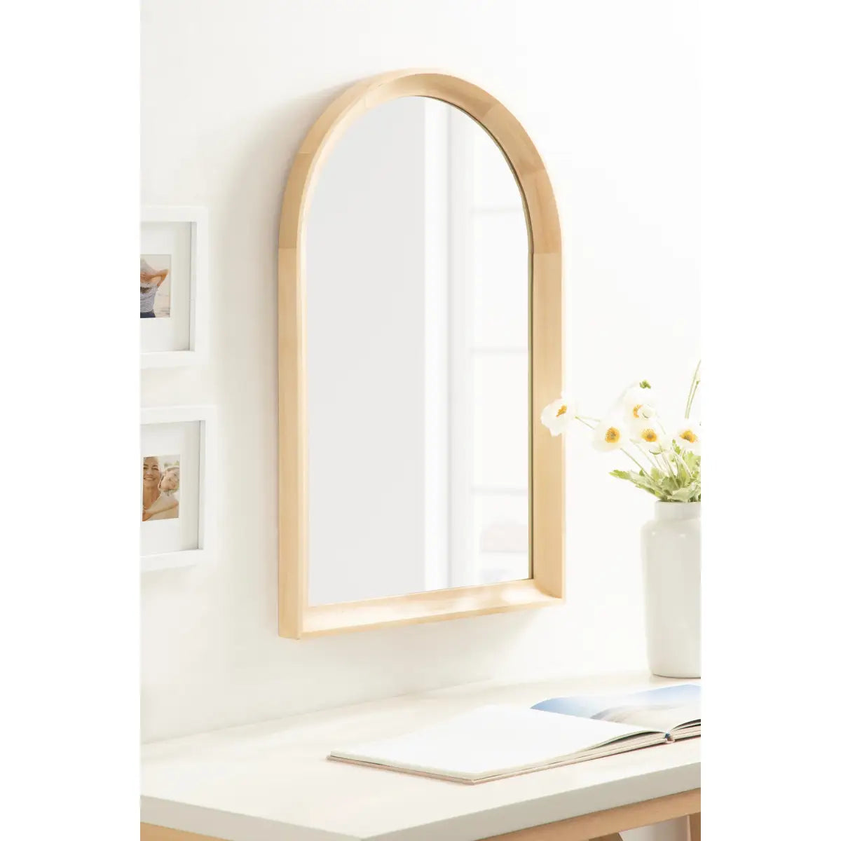 Hatherleigh Arch Wood Wall Mirror - kateandlaurel