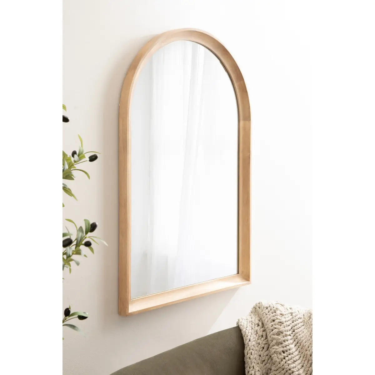 Hatherleigh Arch Wood Wall Mirror - kateandlaurel