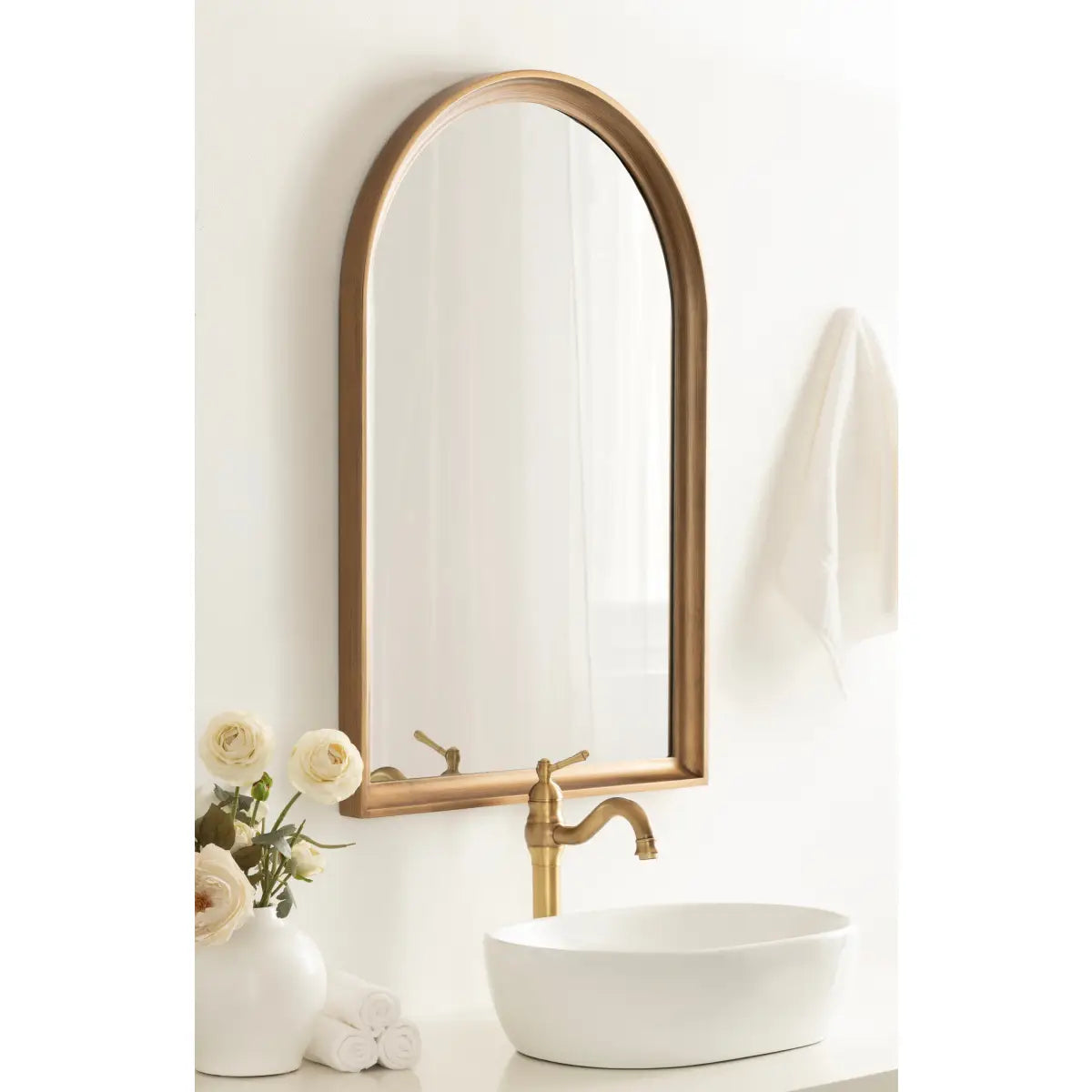 Hatherleigh Arch Wood Wall Mirror - kateandlaurel
