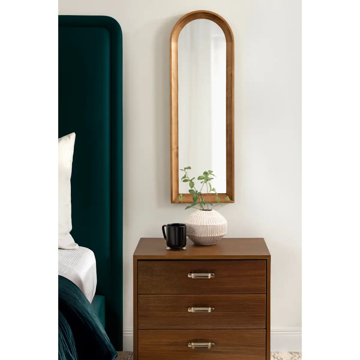 Hatherleigh Arch Wood Wall Mirror - kateandlaurel
