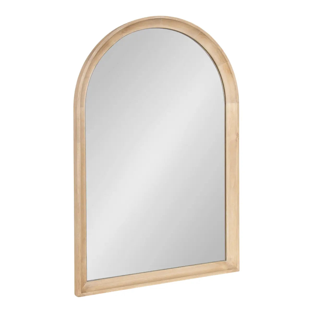 Hatherleigh Arch Wood Wall Mirror - Natural / 24x36 - kateandlaurel