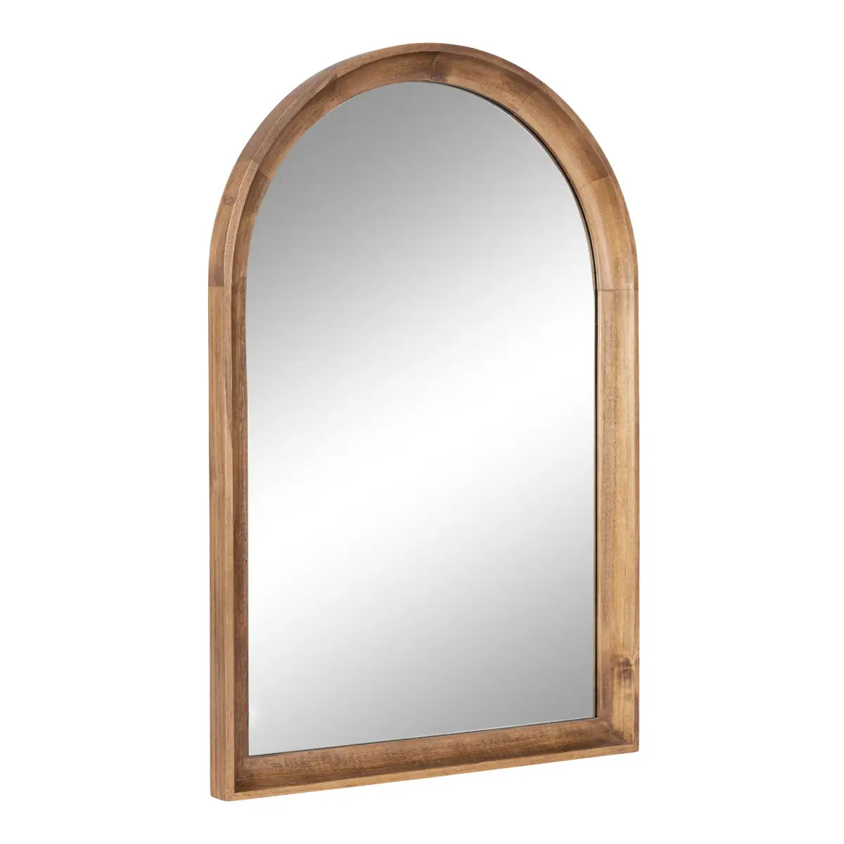 Hatherleigh Arch Wood Wall Mirror - Rustic Brown / 20x30 - kateandlaurel