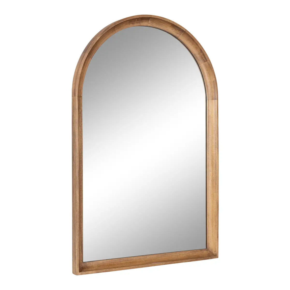 Hatherleigh Arch Wood Wall Mirror - Rustic Brown / 24x36 - kateandlaurel