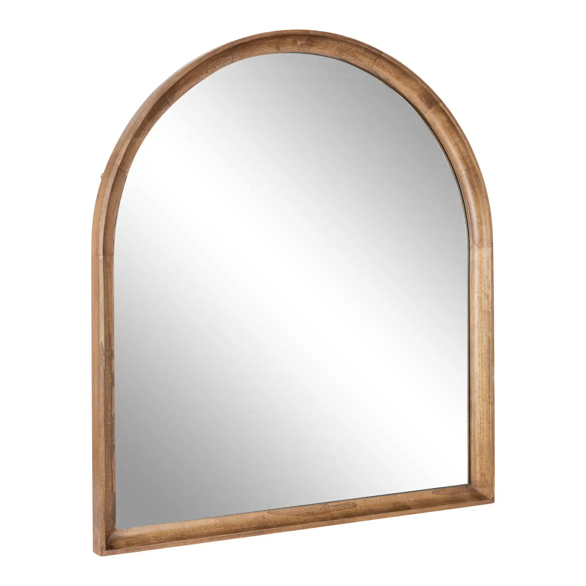 Hatherleigh Arch Wood Wall Mirror - Rustic Brown / 32x36 - kateandlaurel
