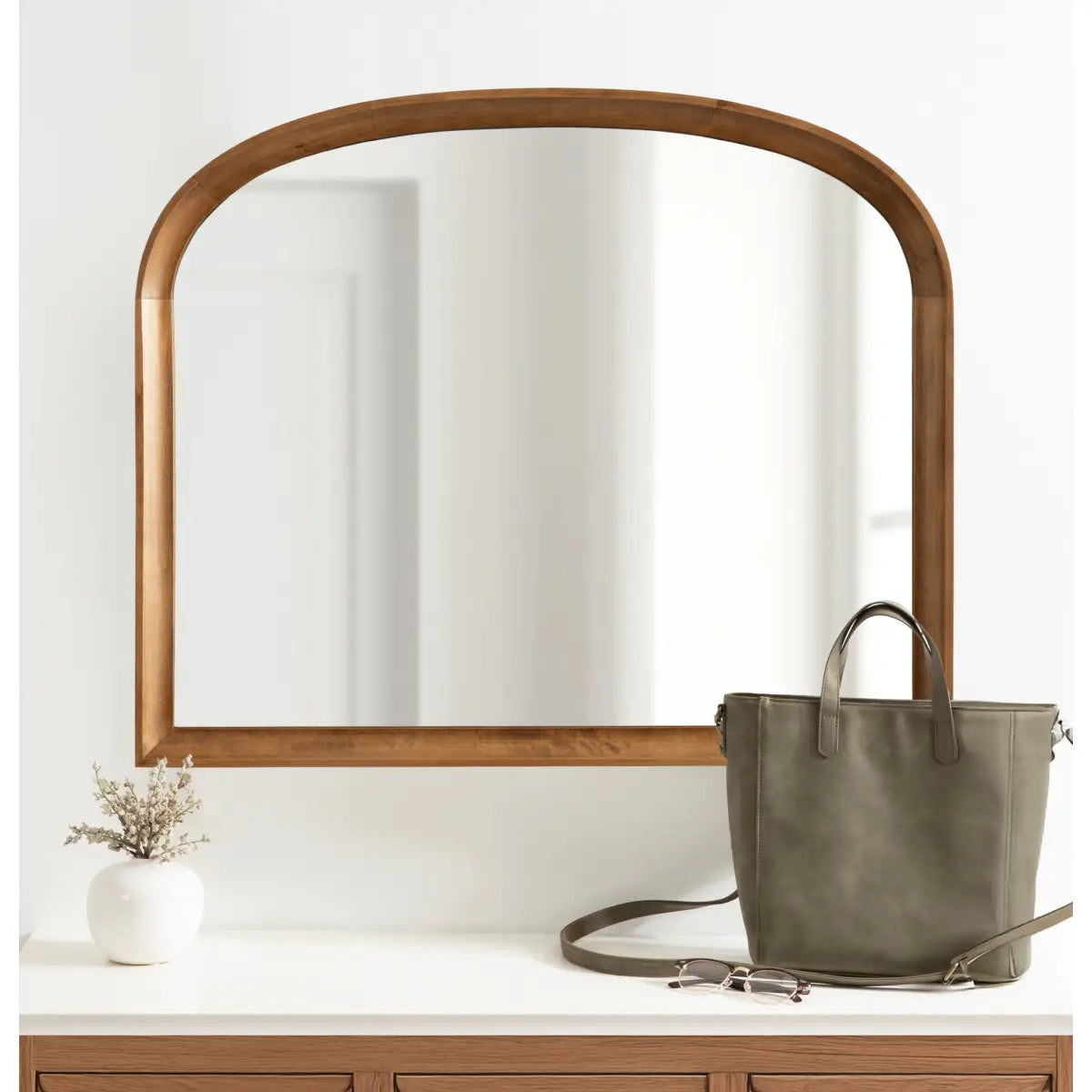 Hatherleigh Wood Arch Wall Mirror - kateandlaurel