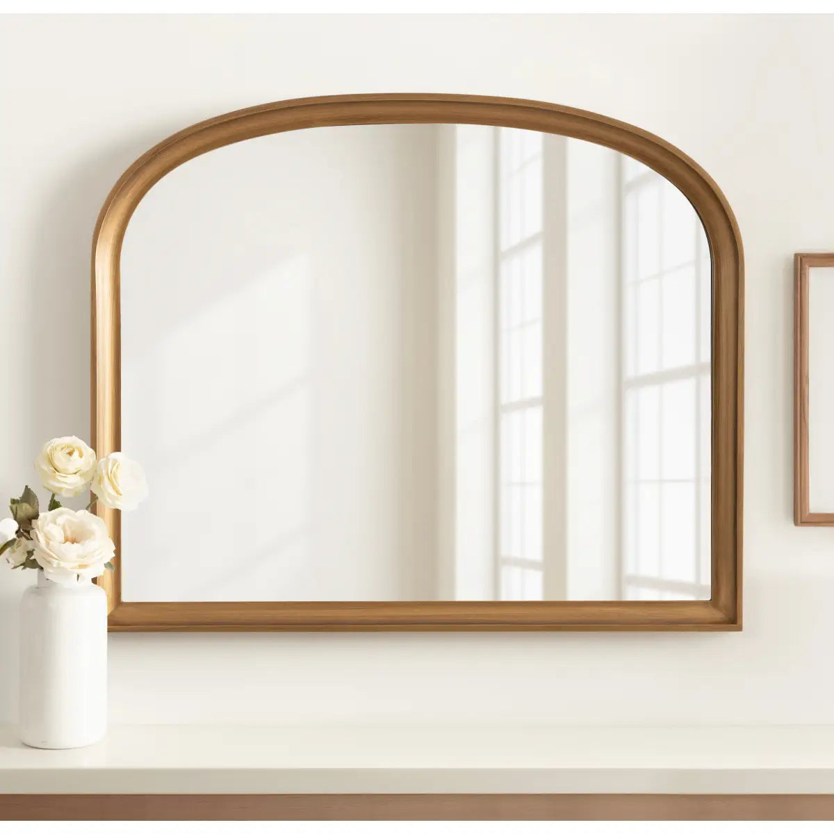 Hatherleigh Wood Arch Wall Mirror - kateandlaurel