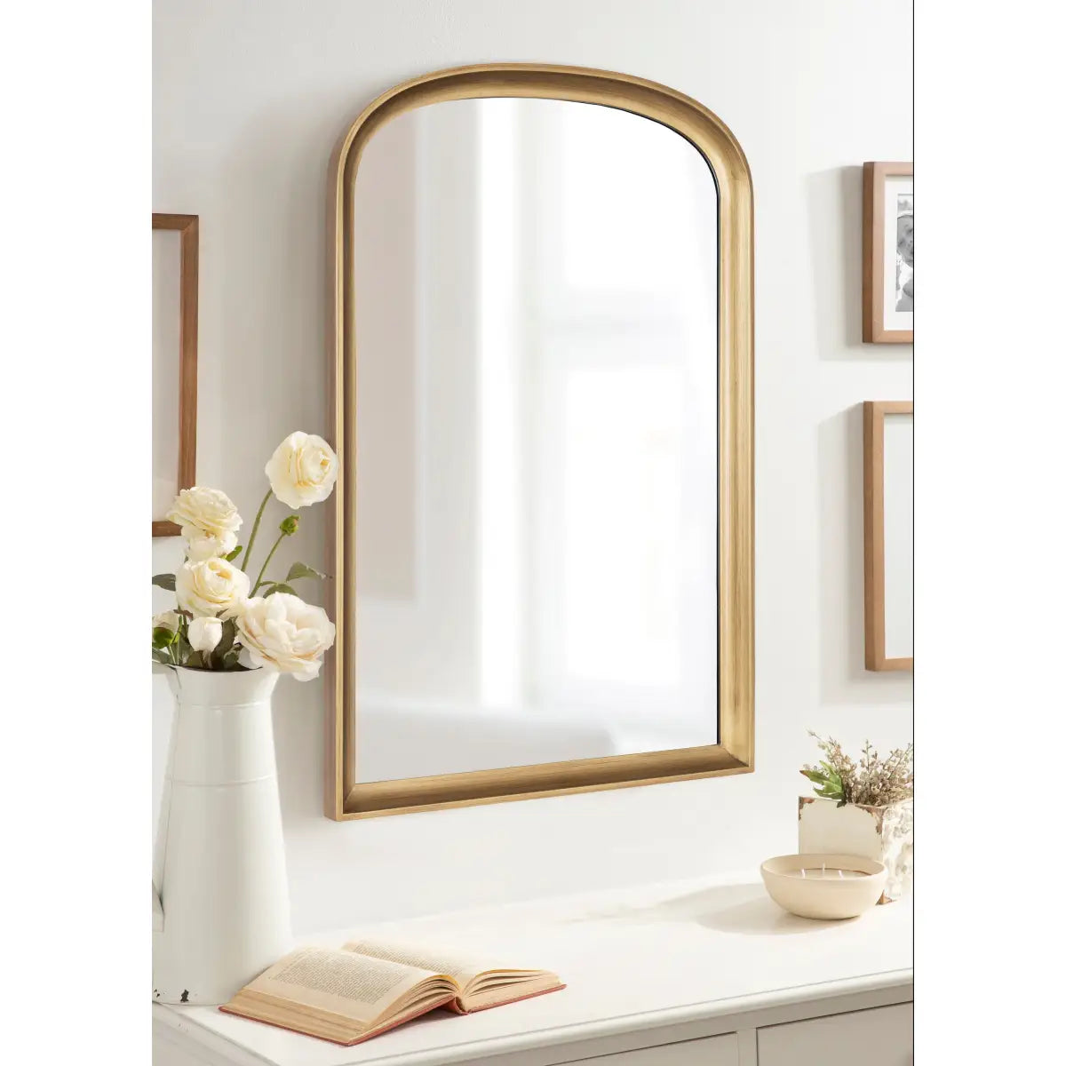 Hatherleigh Wood Arch Wall Mirror - kateandlaurel
