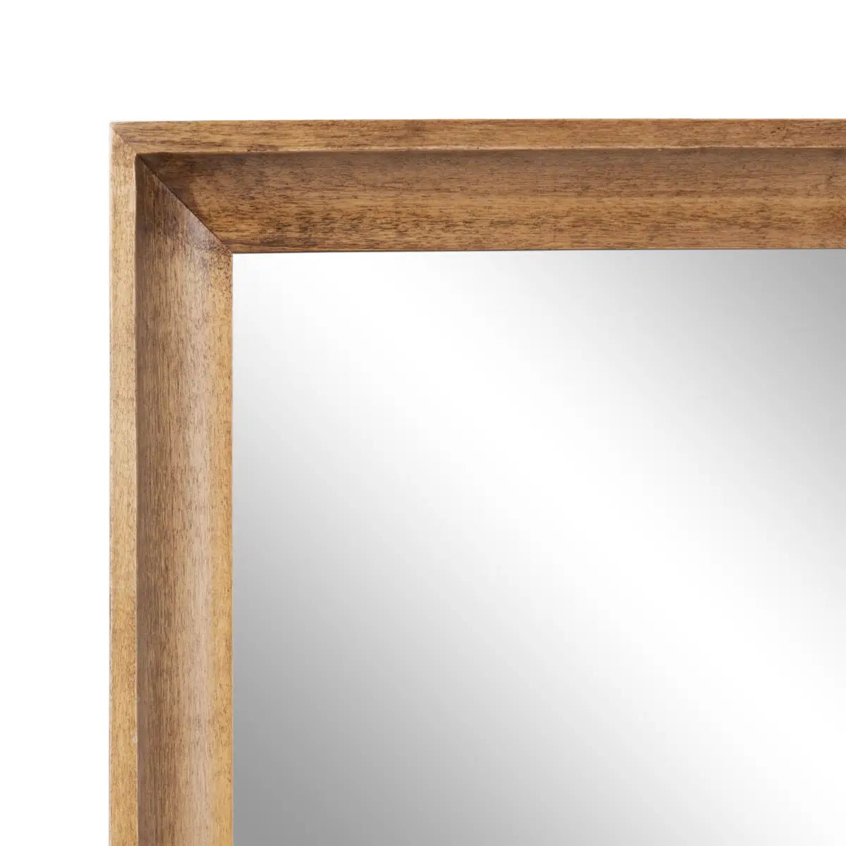 Hatherleigh Rectangle Wood Wall Mirror - Rustic Brown / 24x36 - kateandlaurel