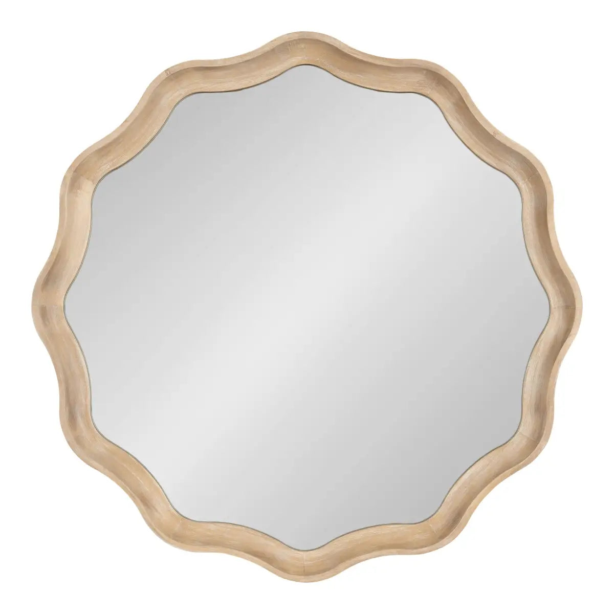 Hatherleigh Round Scallop Mirror - kateandlaurel