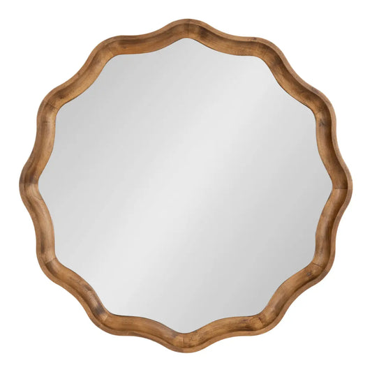 Hatherleigh Round Scallop Mirror - kateandlaurel