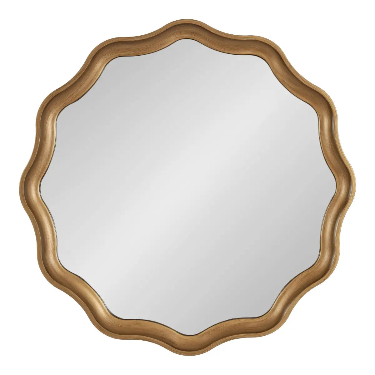 Hatherleigh Round Scallop Mirror - kateandlaurel